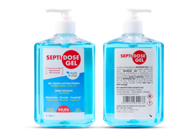 Gel mains antibactérien 1 litre SEPTIDOSE GEL®