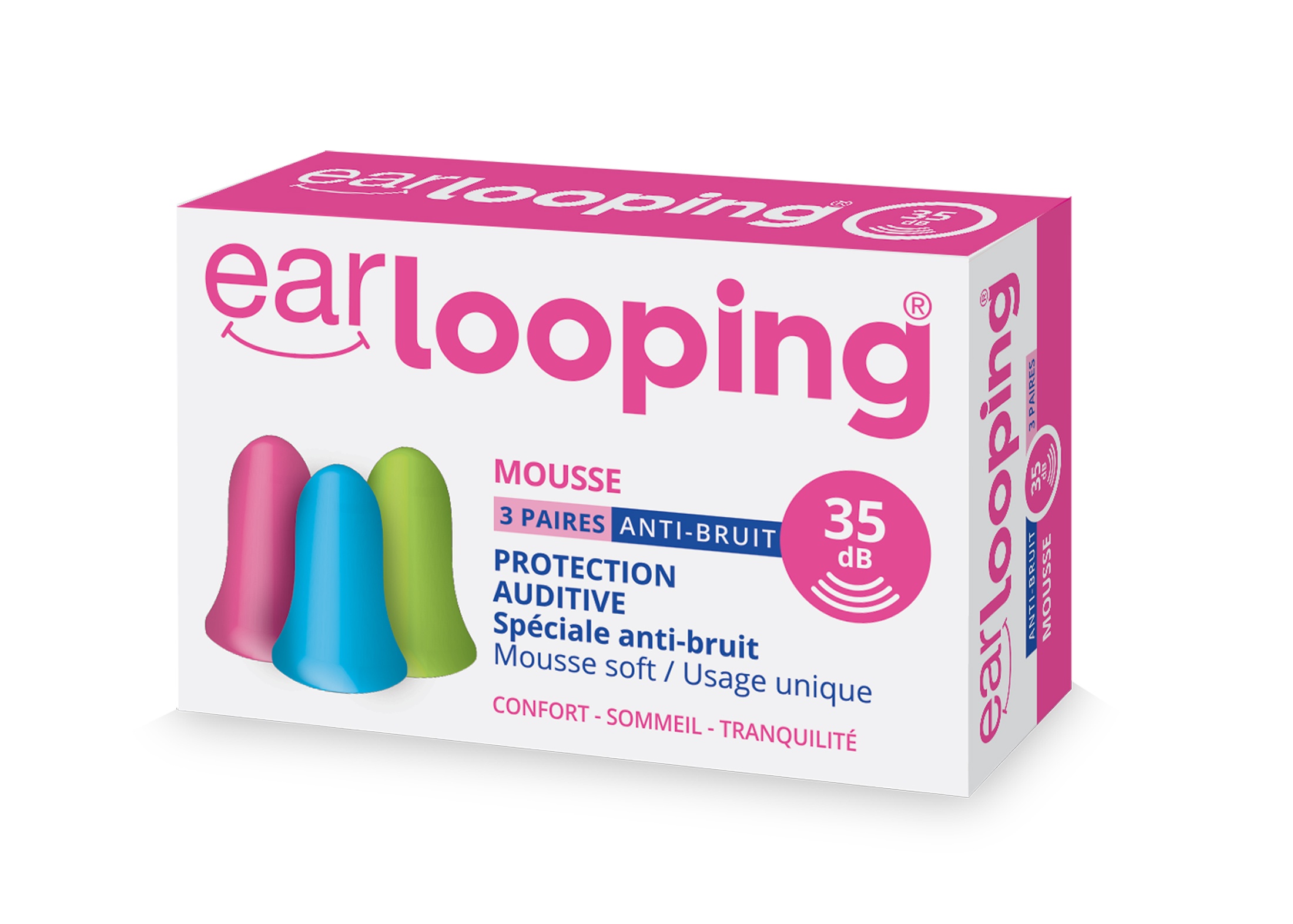 Bouchons d'oreilles en mousse