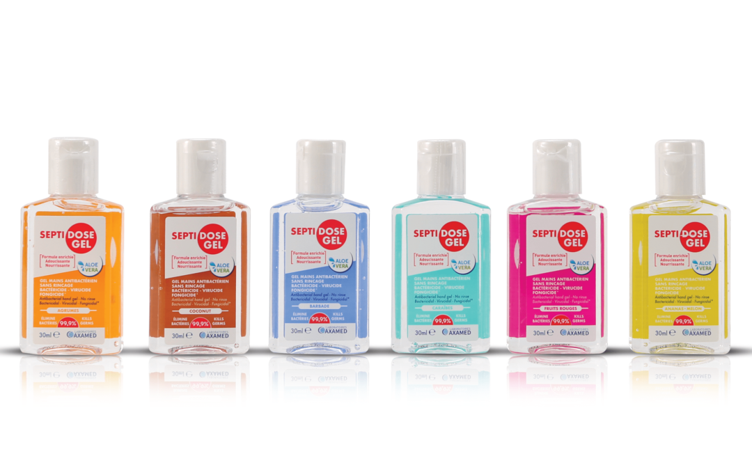 Gel mains antibactérien 30 ml SEPTIDOSE GEL® Parfumé